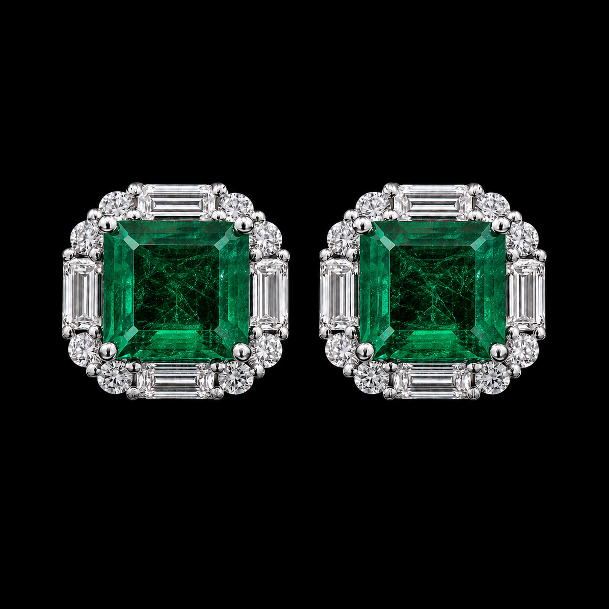Emerald Statement Stud
