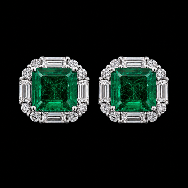 Emerald Statement Stud