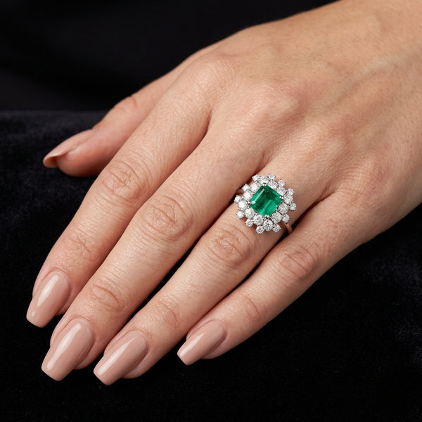 Emerald Crown Ring