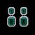 Emerald Double Halo Drops