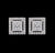 Square Halo Studs