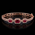 Ruby Crest Bracelet