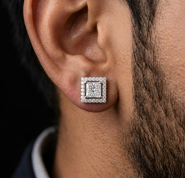 Square Halo Studs