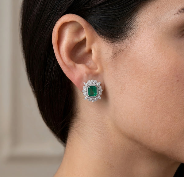 Emerald Bloom Stud
