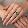 Velour Emerald Spark Ring