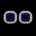 Blue Statement Stud