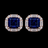 Blue Statement Stud
