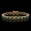 Emerald Halo Bracelet