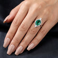 Radiant Emerald Ring