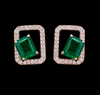 Emerald Frame Stud