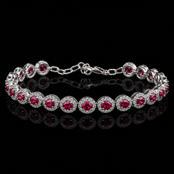 Ruby Charm Bracelet