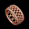 Aurelia Moissanite Lattice Band