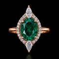 Radiant Emerald Ring