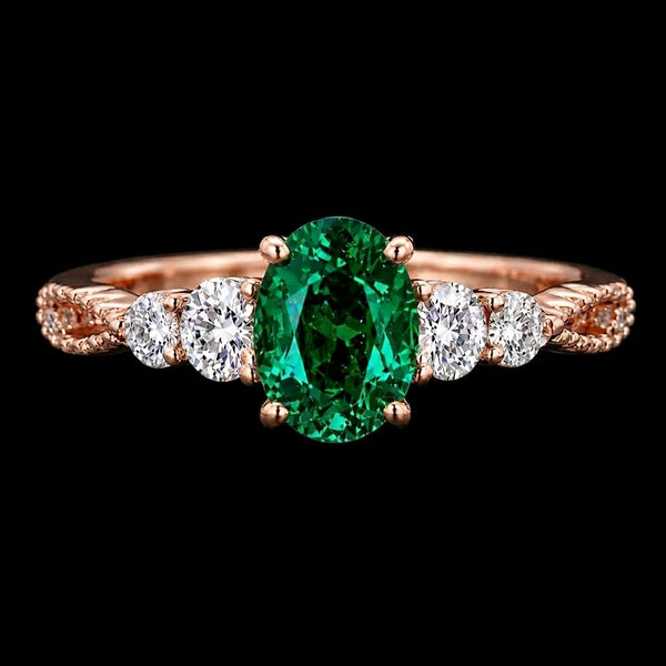 Emerald Royale Diamond Ring
