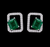 Emerald Frame Stud