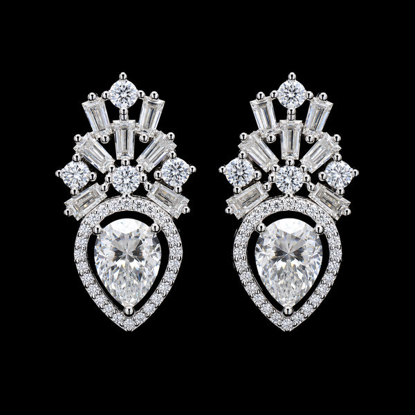 Sunburst Pear Earrings