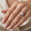Radiant Brilliance: Moissanite Solitaire in Sterling Silver