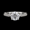 Radiant Brilliance: Moissanite Solitaire in Sterling Silver