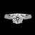 Radiant Brilliance: Moissanite Solitaire in Sterling Silver