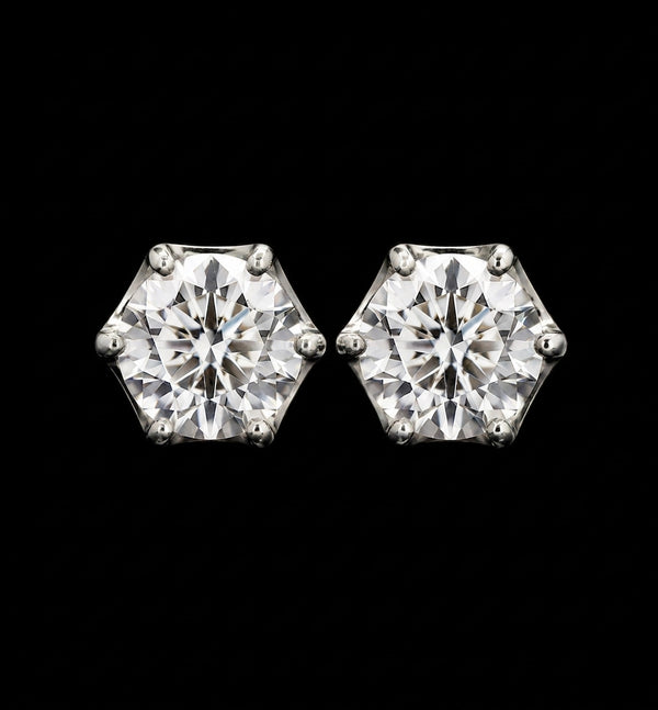 Aurora Hex Studs
