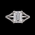 Emerald Moissanite Split-Shank Silver Ring