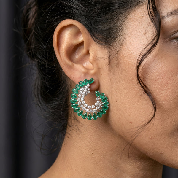 Emerald Fan Ear Climbers