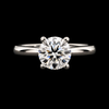 Moissanite Solitaire Ring