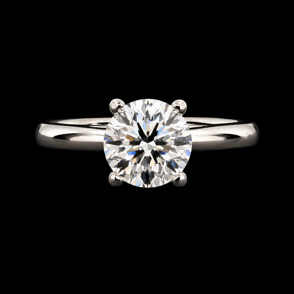 Moissanite Solitaire Ring