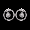 Floral Halo Circle Earrings