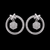Floral Halo Circle Earrings
