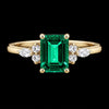 Emerald Radiance Moissanite ring