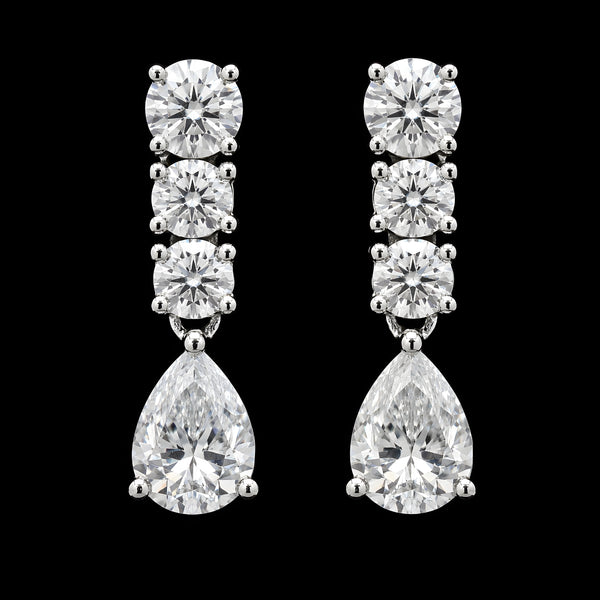 Pear Drop Line Earrings