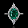 Radiant Emerald Ring