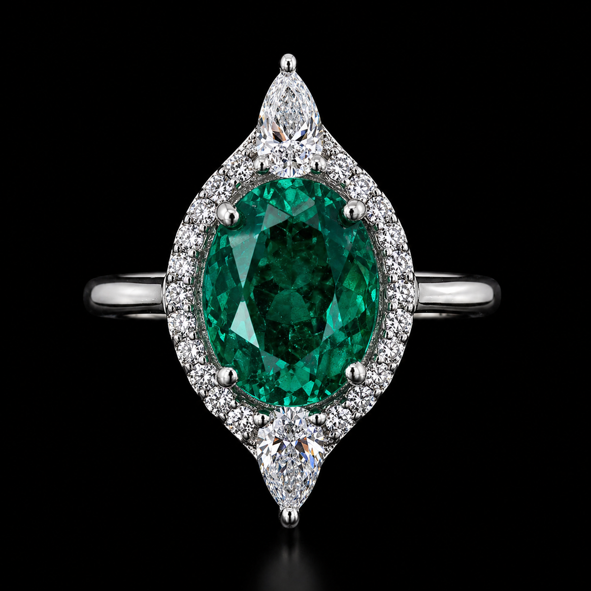 Radiant Emerald Ring