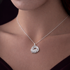 Celestial Swirl Diamond Pendant Necklace