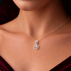 Infinity Diamond Pendant Necklace in Sterling Silver – Timeless & Brilliance