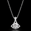 Radiant Solitaire Silver Pendant Necklace – Timeless Brilliance in Sterling Silver