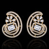 Floral Spiral Halo Earrings