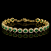 Emerald Charm Bracelet
