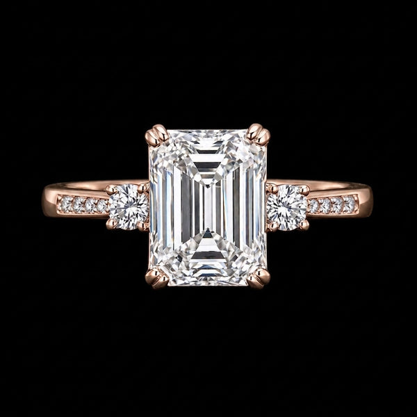 Eterna Radiance Emerald-Cut Diamond Ring