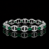 Emerald Loop Bracelet