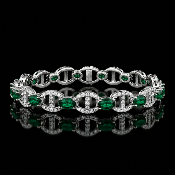 Emerald Loop Bracelet