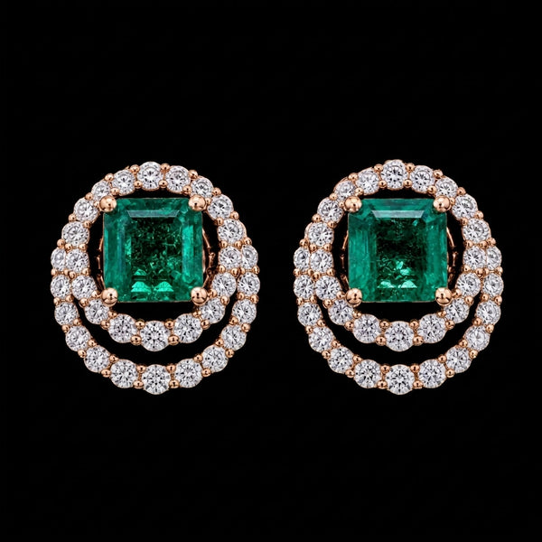 Emerald Radiance Studs