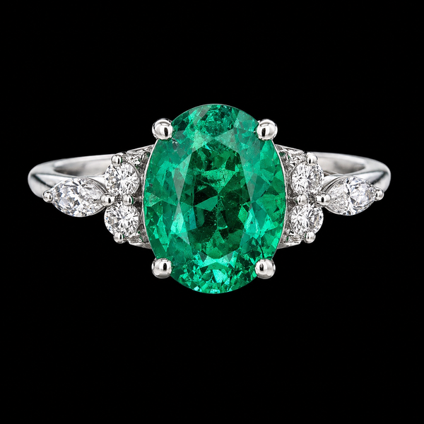 Velour Emerald Spark Ring