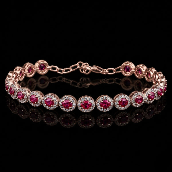Ruby Charm Bracelet