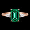 Emerald Radiance on Silk