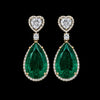 Royal Emerald Dangle Earrings