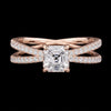 Radiant Elegance Moissanite Diamond Ring