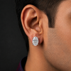 Oval Solitaire Stud