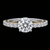 Radiant Elegance Moissanite Diamond Ring in Dual-Tone Finish